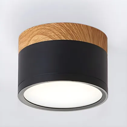 White 1-Light Acrylic Flush Mount