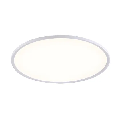 White 1-Light Acrylic Flush Mount