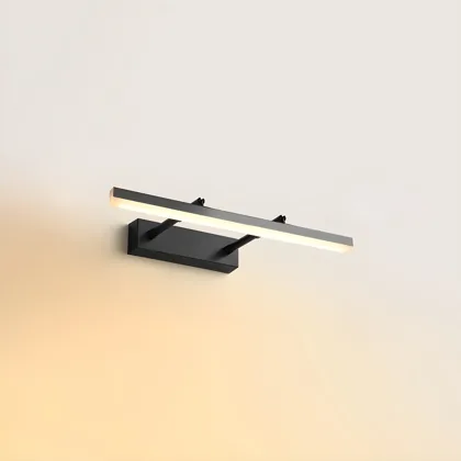 Black 1-Light Metal Linear