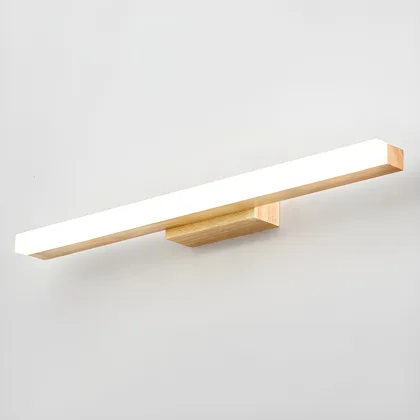 Natural Wood 1-Light Acrylic Square / Rectangular