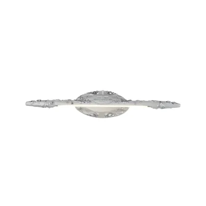 Silver 1-Light Glass Cylinder