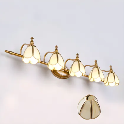 Antique Bronze 2-Light Glass Shaded