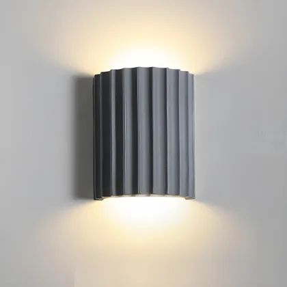Gray 2-Light Resin Geometric