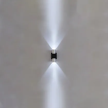 Chrome 1-Light Aluminum Cylinder