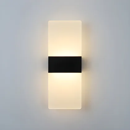 Black 1-Light Acrylic Geometric