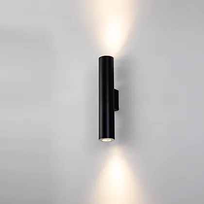 Black 2-Light Acrylic Cylinder