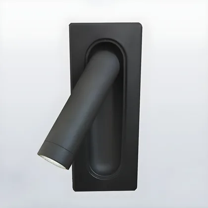 White 1-Light Aluminum Reading Wall Sconce