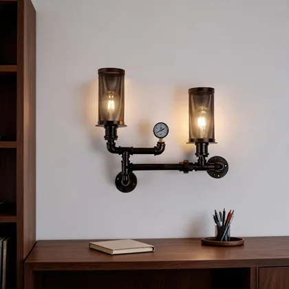 Antique Bronze 2-Light Iron Novelty